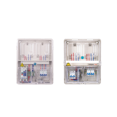 ZH-D-K2C單相二表位(大號)插卡式電表箱